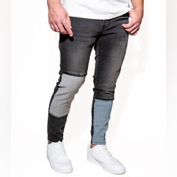 Stylish men’s skinny fit jean. Black color block 61 different sizes! - Picture 2 of 5